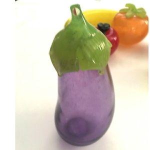 Glass vegetable eggplant